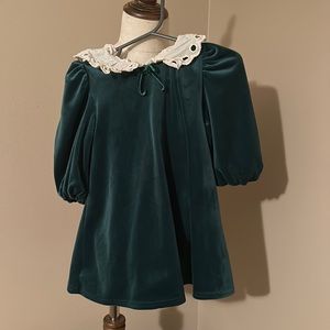 Christmas Peter Pan Velvet Dress